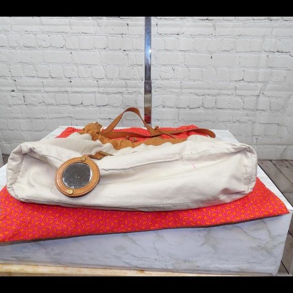 Tory Burch Linden Leather studded drawstring tote - Picture 8 of 12